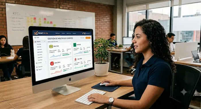 Smart Go Up para agencias gestiona múltiples clientes desde una sola plataforma